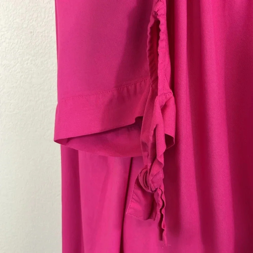 Venus bright pink short sleeve elastic mini dress size XL - Picture 3 of 7